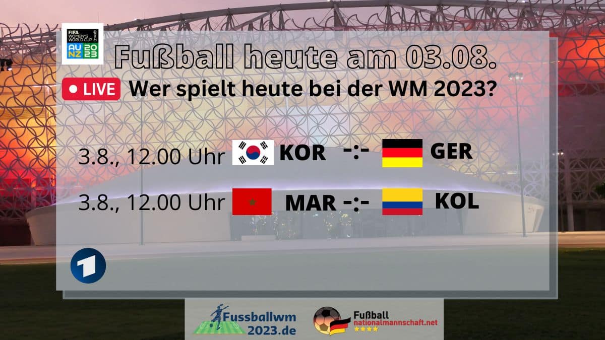 Frauen Fußball WM heute 1 1 ZDF live Deutschlandspiel am 3 8 WM