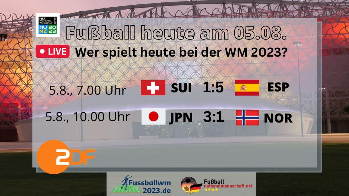 Frauen Fußball WM heute Ergebnisse ZDF live heute Japan Spanien