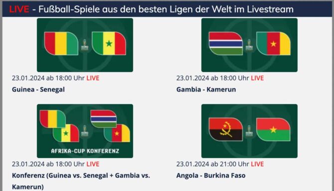 Fußball heute beim Afrikacup