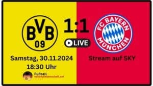 Fußball heute: Wer gewinnt Dortmund gegen den FC Bayern? Topspiel der Bundesliga im Fokus