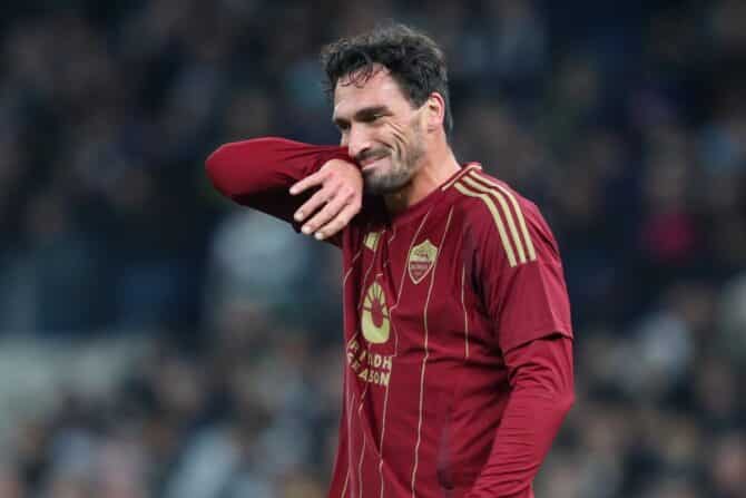 Mats Hummels während des UEFA Europa League - Ligaspiels Tottenham Hotspur gegen A.S. Roma im Tottenham Hotspur Stadium am 28. November 2024 (Foto: Gareth Evans/News Images)